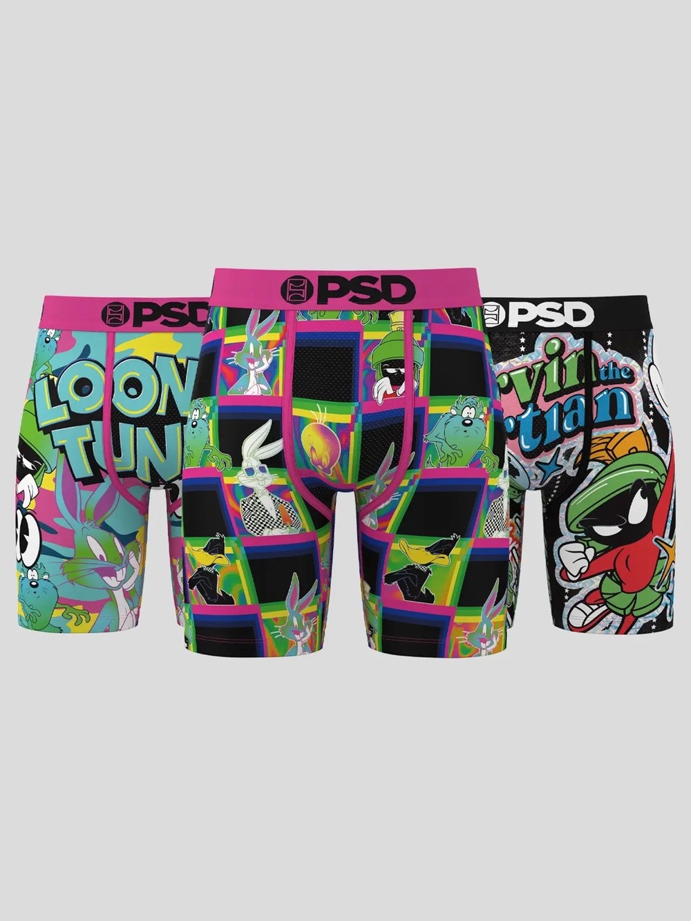 NWOT PSD  З РАСК - LOONEY TUNES NEON Boxer Briefs Underwear